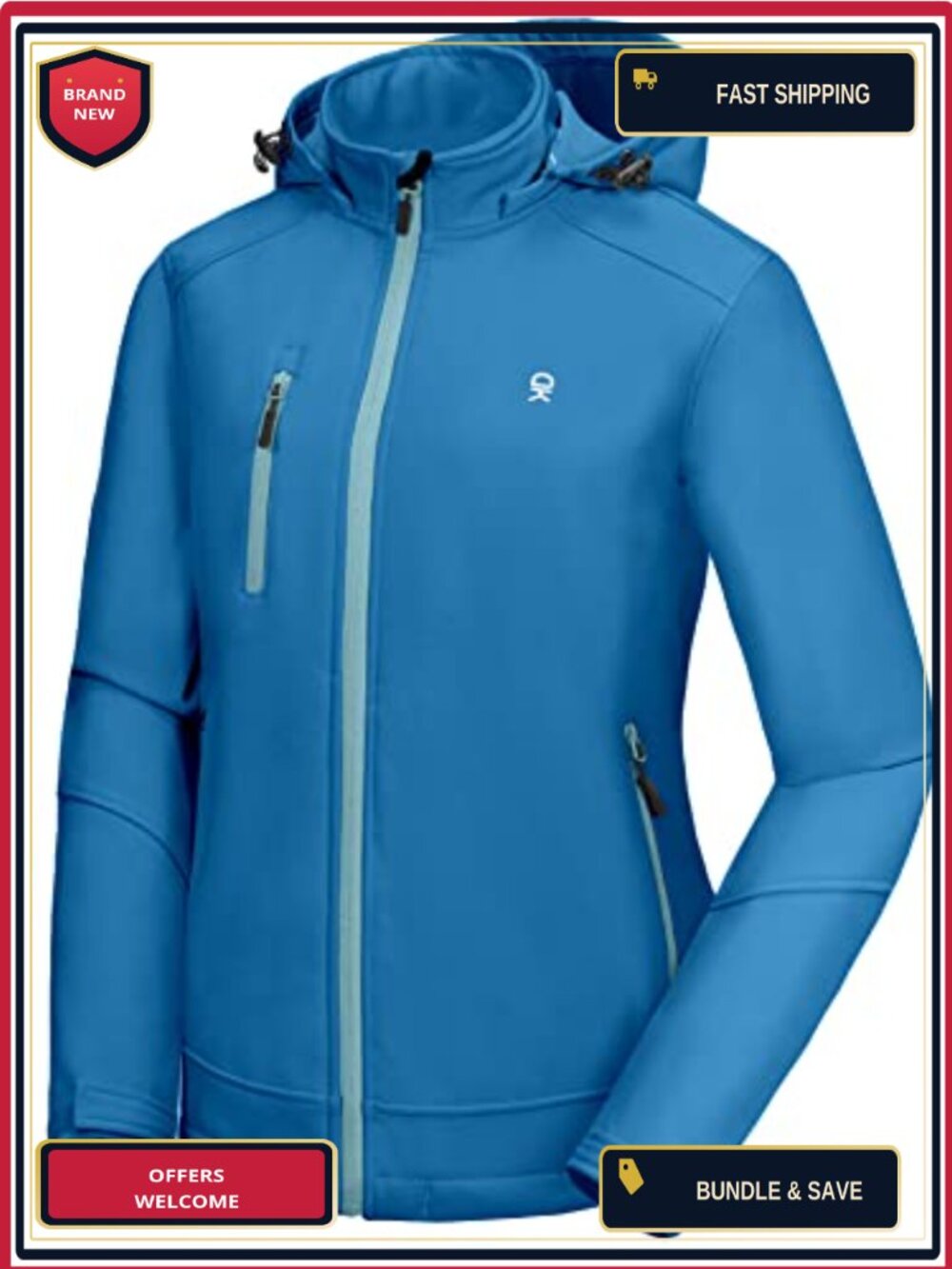 Women's Softshell Ski Snowboarding Jacket Waterproof Fleece Lined Windproof